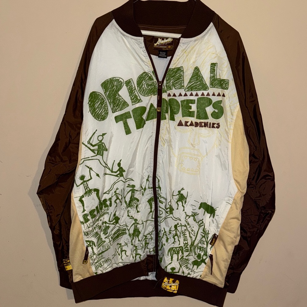 Akademiks Men's Green and Brown Jacket Original Trappers XXL Y2K